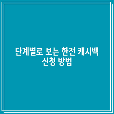 주택용 전기 요금 환급받기 위한 한전 캐시백 신청법| 단계별 가이드와 팁 | 전기 요금, 환급, 캐시백 신청