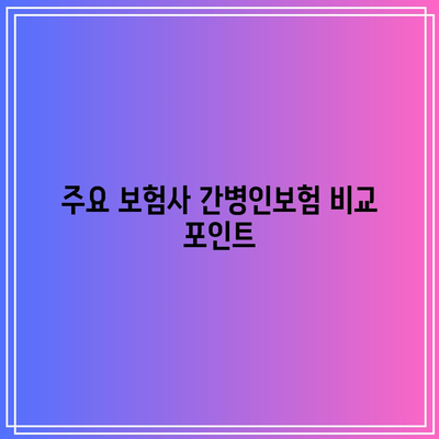 간병인보험 비교로 가성비 좋은 보험 찾는 방법 | 보험, 간병인보험, 경제적 선택