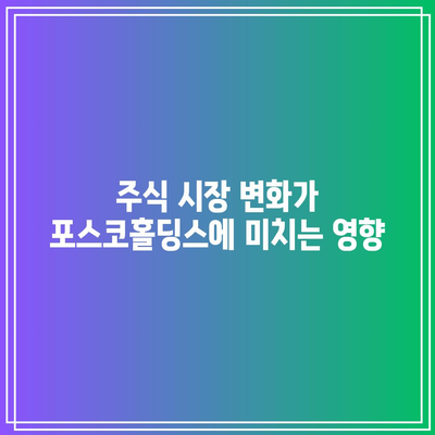 포스코홀딩스 주가 하락 이유 분석| 주식 시장 변화와 투자 전략 | 포스코홀딩스, 주가 하락, 주식 투자