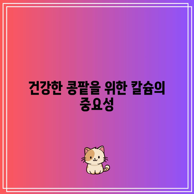 칼슘 결핍과 콩팥 건강: 긴밀한 연결