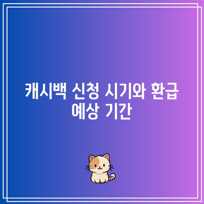 한전 캐시백 신청 조건과 환급 시기 완벽 정리 | 캐시백, 환급 절차, 전기요금 할인