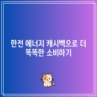 한전에너지 캐시백 신청 방법 및 생생한 후기 | 에너지 절약, 비용 절감, 신청 가이드