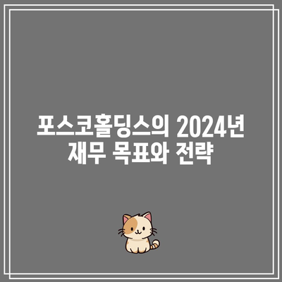 포스코홀딩스 재무 전망 2024| 글로벌 경제 위기 속 밝은 미래의 열쇠는? | 재무 분석, 투자 전략, 경제 전망"