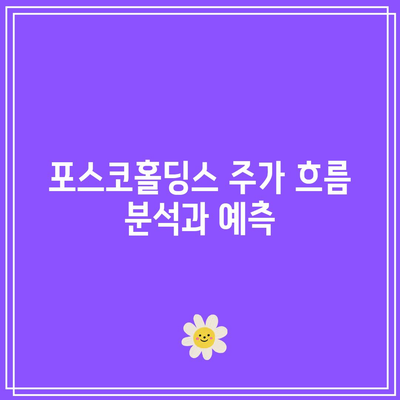 포스코홀딩스 주가 전망과 배당금 및 배당일 정리 완벽 가이드! | 포스코홀딩스, 투자정보, 주식시장 분석