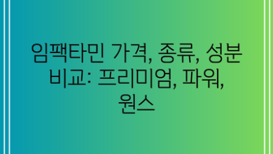 임팩타민 가격, 종류, 성분 비교: 프리미엄, 파워, 원스